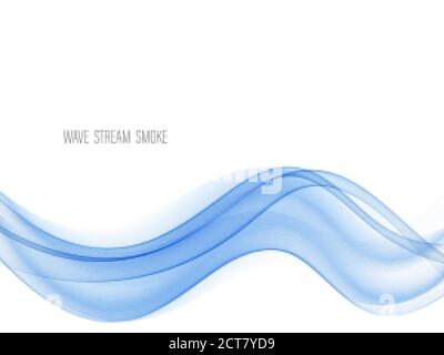 Abstrakte blaue Welle Hintergrund Design Blaue Welle Fluss Stock Vektor