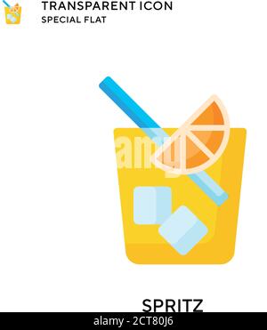 Spritz-Vektorsymbol. Flache Illustration. Vektor EPS 10. Stock Vektor