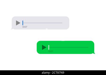 Vector Modern sms oder Sprachnachrichten Symbole. Sprechblase eingestellt Stock Vektor