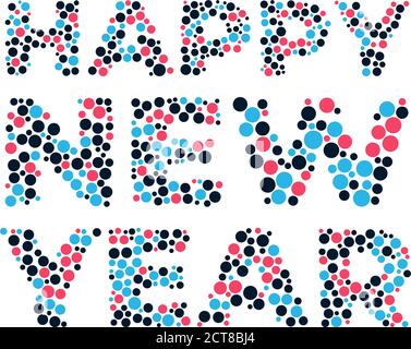 2021 Neujahr. Frohes neues Jahr. 2021 Neujahr. Frohes neues Jahr Design. Farbenfroher Feiertagshintergrund für Kalender oder Webbanner. 2021 Feier. Licht 2 Stock Vektor