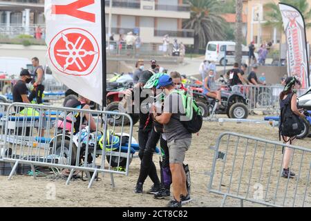 2020 R1 - Championnat de France Vitesse - Cavalaire-sur-Mer, Frankreich - CAVALEAU JET 2020 -19. September 2020 - Unfall - FFM Stockfoto