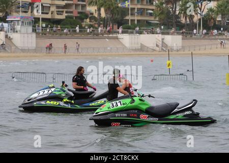 2020 R1 - Championnat de France Vitesse - Cavalaire-sur-Mer, Frankreich - CAVALEAU JET 2020 -19. September 2020 - Unfall - FFM Stockfoto