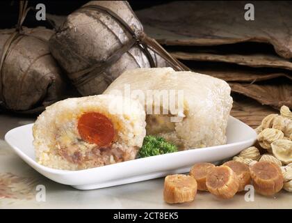 Asiatische Küche traditionelle gedünstete Reisknödel Stockfoto