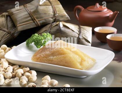 Asiatische Küche traditionelle gedünstete Reisknödel Stockfoto