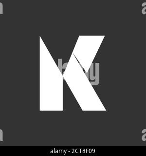 Abstarct Buchstabe ak einfache geometrische Logo Vektor Stock Vektor