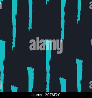 Handzeichnung, Hintergrund. Modisches Nahtloses Muster. Stilvolles, filigranes Muster. Pinselstriche, Flecken. Interessante Texturen Blauer Ton Stock Vektor