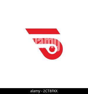 Buchstaben s Streifen geometrische einfache Bewegung Design Logo Vektor Stock Vektor