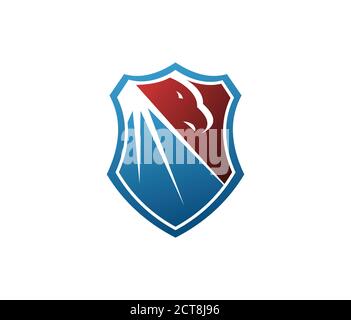 Adler Rote Und Blaue Logo Stock Vektorgrafik Alamy