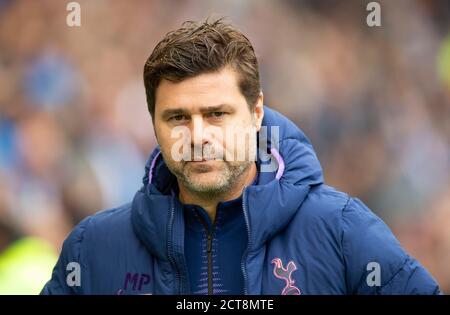 Totttenham Manager Mauricio Pochettino. Brighton / Tottenham Hotspspur. Bild : © Mark Pain / ALAMY Stockfoto