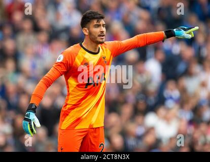 Totttenham Torwart Paulo Gazzaniga Brighton V Tottenham Hotspur Premier League 5/10/2019 Bild : Mark Pain www.markpain.com Mark@markpain Stockfoto