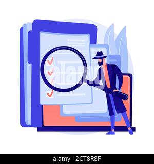 Private Investigation abstrakte Konzept Vektor Illustration. Stock Vektor