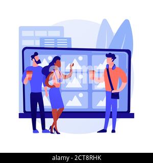 Millennials abstraktes Konzept Vektor Illustration. Stock Vektor