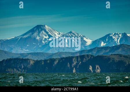 Sommerlandschaft von Kamtschatka Stockfoto