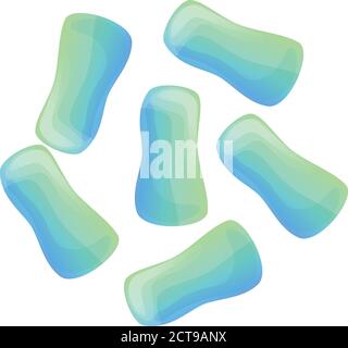 Symbol für Probiotika-Bakterien. Cartoon von Probiotika Bakterien Vektor-Symbol für Web-Design isoliert auf weißem Hintergrund Stock Vektor