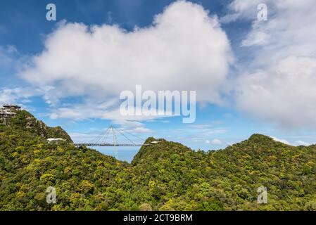 Sky Bridge auf dem Berg - Langkawi Insel Landschaft, Malaysia, Südostasien Stockfoto