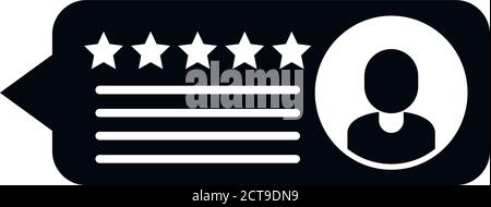 Symbol für den Ruf des Kunden. Einfache Illustration des Consumer Reputation Vektor-Symbol für Web-Design isoliert auf weißem Hintergrund Stock Vektor