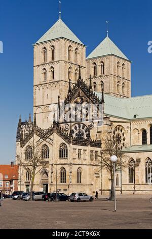 Deutschland, Nordrhein-Westfalen, Münster, Blick auf den Dom Stockfoto