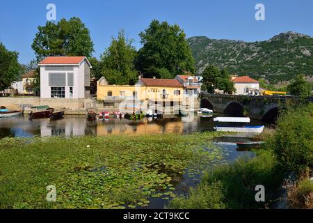 Montenegro, Crna Gora, Virpazar Dorf im Skadar See Nationalpark Skutari Stockfoto