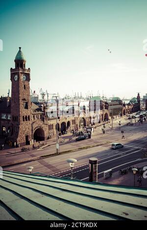 Deutschland, Hamburg, St. Pauli, Clock tower Stockfoto