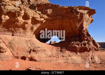 Algerien, Sahara, Nationalpark Tassili n ' Ajjer, Tadrart Region naturale von Bouhadian Stockfoto