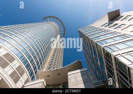 Deutschland, Hessen, Frankfurt, Financial District, Westend Tower, niedrigen Winkel wiew Stockfoto