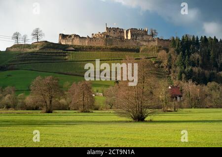 Deutschland, Baden-Württemberg, Sexau, Emmendingen, Hochburg Burg Ruine Stockfoto