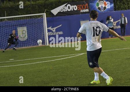 Rom, Italien. September 2020. Für Menicucci - Totti beim Super Cup Finale Lega calcio 8 Kredit: Unabhängige Fotoagentur/Alamy Live Nachrichten Stockfoto