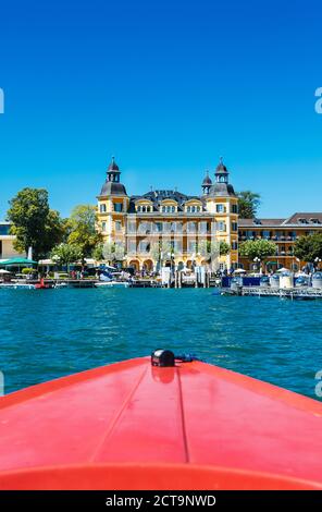 Carinthia, Velden, Wörthersee, Österreich, Schloss Hotel Velden Stockfoto