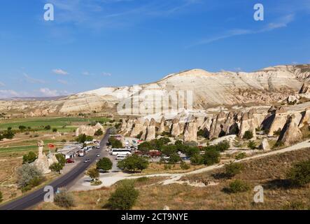 Türkei, Kappadokien, Göreme, Pasabag, Feenkamine im Göreme-Nationalpark Stockfoto