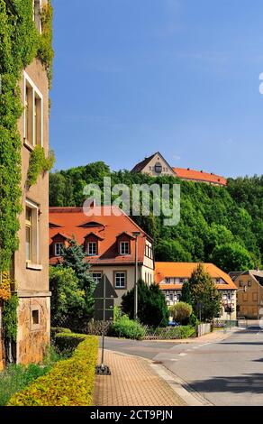 Deutschland, Sachsen, Tharandt, Stadtbild mit Schlafsaal Stockfoto