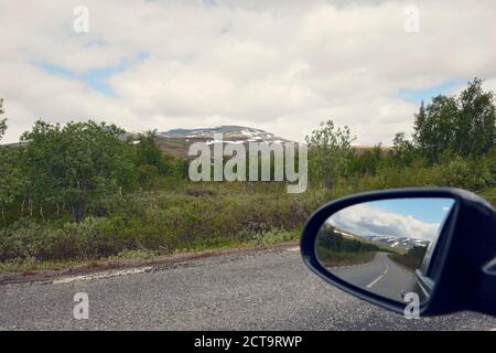 Schweden, Gaeddede, Vildmarksvaegen am Stekenjokk plateau Stockfoto