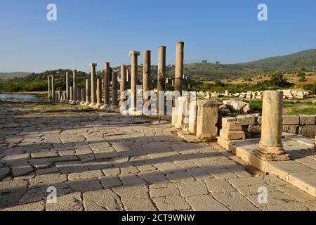 Türkei, Lyica, antike Agora auf die archäologische Stätte von Patara Stockfoto