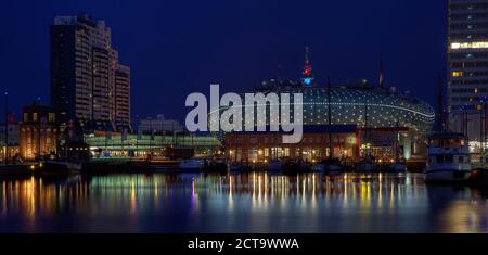 Columbus-Center, Klimahaus und Bremerhaven, Deutschland Stockfoto