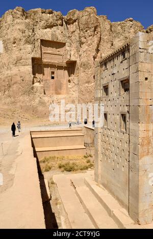 Iran, Achaemenid Nekropole Naqsh-e Rostam, Kaba-ye Zartosht Stockfoto