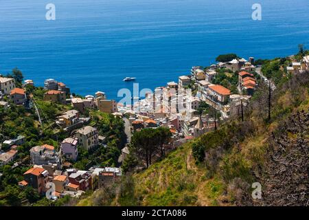 Italien, Ligurien, Cinqueterre in Riomaggiore Stockfoto