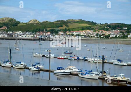 Großbritannien, Wales, Marina in der Bucht von Conwy Stockfoto