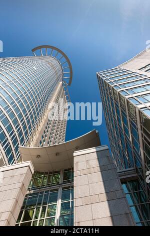 Deutschland, Hessen, Frankfurt, Financial District, Westend Tower, niedrigen Winkel wiew Stockfoto