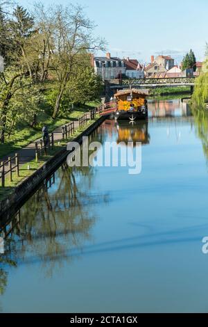 Frankreich, Departement Saône-et-Loire, Digoin, Canal lateral a la Loire Stockfoto