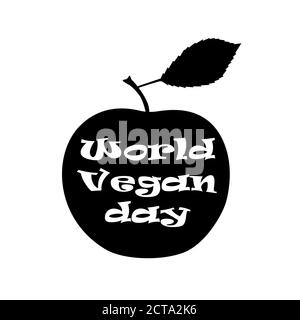 Vector Ill Welt Vegetarier Tag Stock Vektor