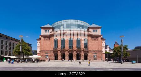 Deutschland, Mainz, Staatstheater am Gutenberg Platz Stockfoto