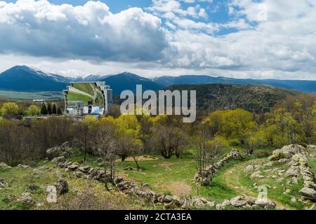 Frankreich, Pyrenées-Orientales, Solarschmiede vier solaire d'Odeillo in Font-Romeu-Odeillo-Via Stockfoto