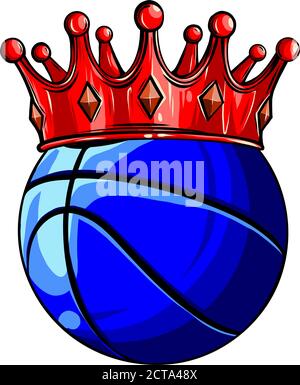 Basketball-Ball. vektor-Illustration isoliert auf weißem Hintergrund. Stock Vektor