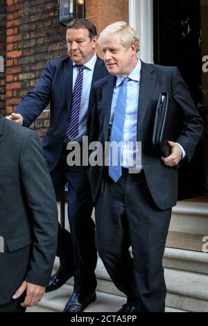 Boris Johnson, Abgeordneter, wenige Tage vor seiner Zeit als britischer Premierminister in Westminster, London, Großbritannien Stockfoto