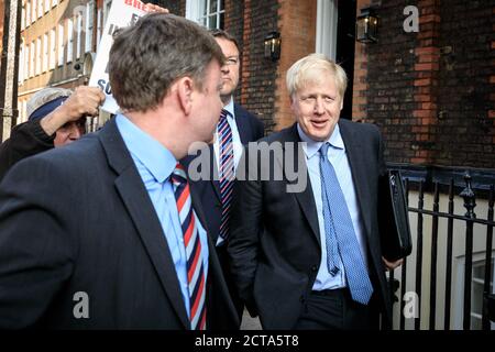 Boris Johnson, Abgeordneter, wenige Tage vor seiner Zeit als britischer Premierminister in Westminster, London, Großbritannien Stockfoto