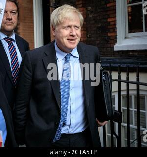 Boris Johnson, Abgeordneter, wenige Tage vor seiner Zeit als britischer Premierminister in Westminster, London, Großbritannien Stockfoto