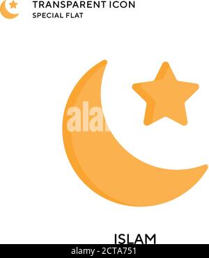 Symbol für den Islam. Flache Illustration. Vektor EPS 10. Stock Vektor