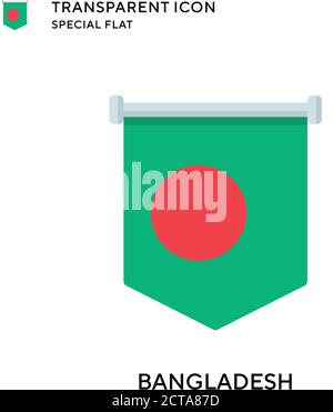 Bangladesch Vektorsymbol. Flache Illustration. Vektor EPS 10. Stock Vektor