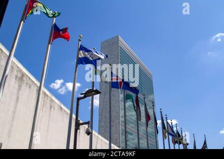 New York, USA. Juni 2012. Das UN-Hauptquartier der Vereinten Nationen (UN). New York, 15. Juni 2012 Quelle: dpa/Alamy Live News Stockfoto