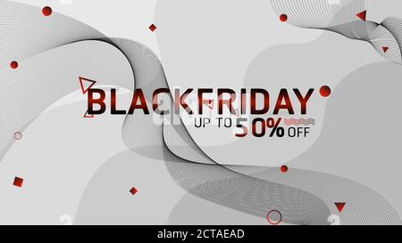 Blackfriday Verkauf, Banner, Web, Social media, Rabatte Hintergrund Stock Vektor