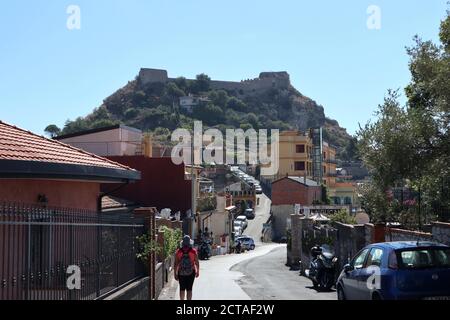 Castelmola - Scorcio del castello di Taormina dalla strada Stockfoto